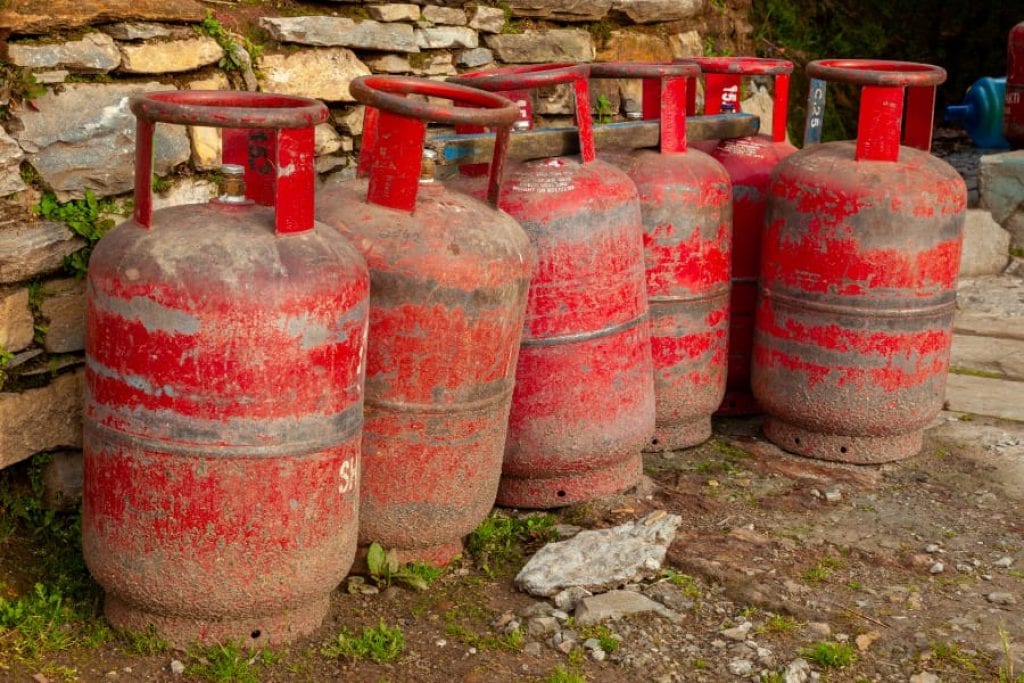 LPG cylinders for gas stove